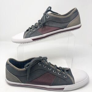 BEN SHERMAN | 3 Color Colorblock Lace Up Sneakers White Cap Toe Men’s Size 11.5